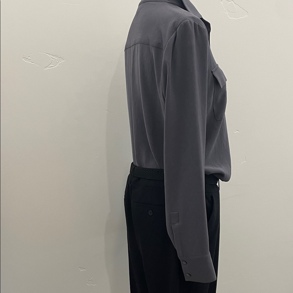 Worth Gray Button Down Shirt. Hidden Button Plack… - image 8